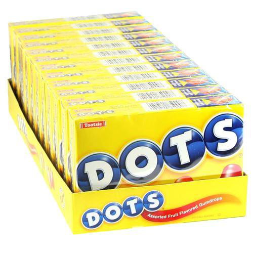 DOTS Assorted Fruit Flavored Gum Drops - 6.5-oz. Theater Box - Pack of 12