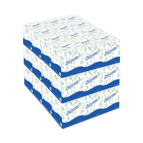 Surpass Facial Tissue  2-Ply  White  Pop-up Box  110/Box  36 Boxes/Carton (21320)