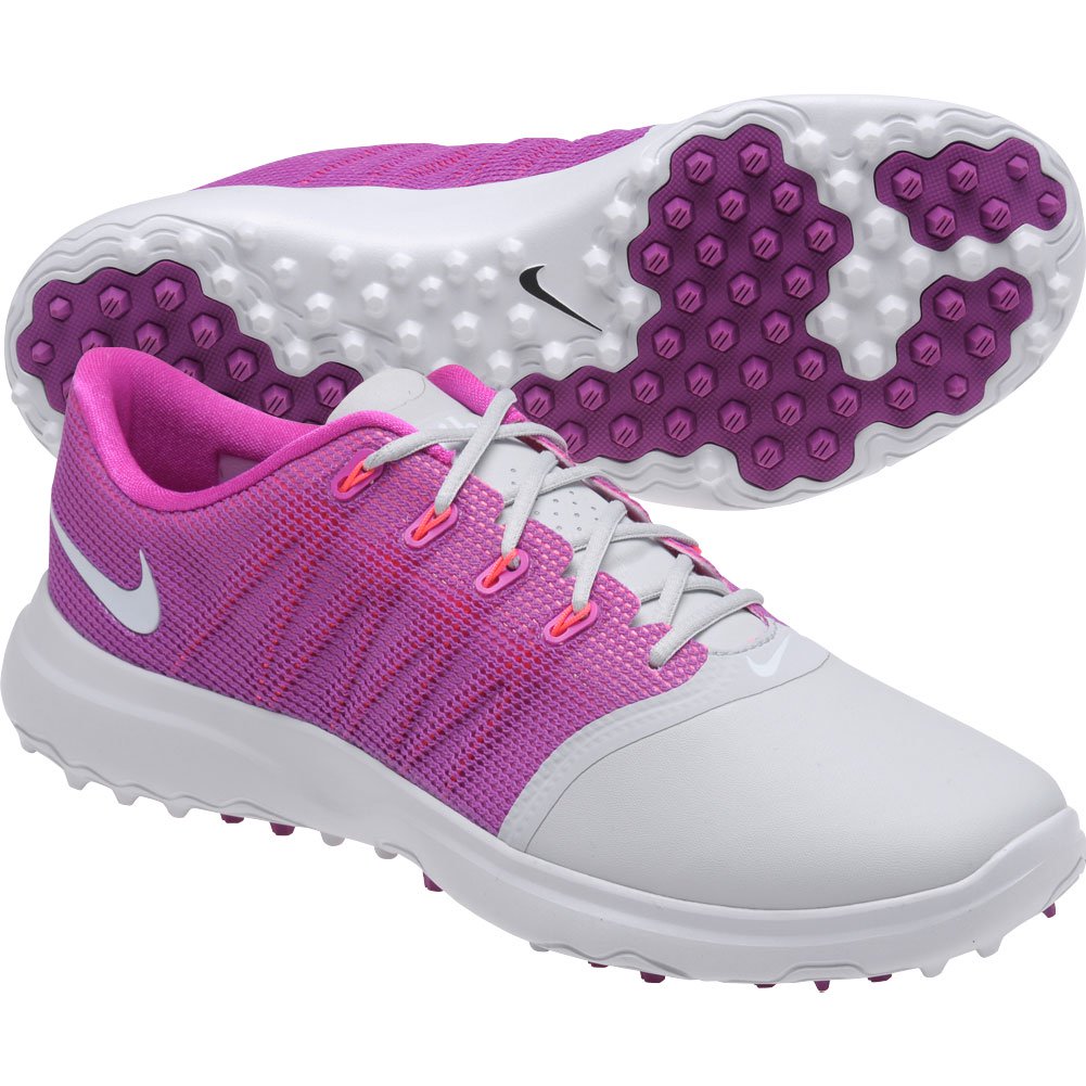 Nike Ladies Lunar Empress 2 Spikeless Golf Shoes Grey/purple Medium 10