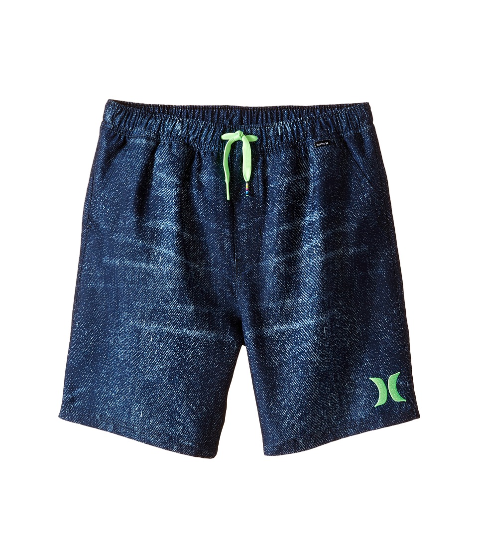 Hurley Kids - One and Only Volley Boardshorts (big Kids) (indigo) Boy's Swimwear