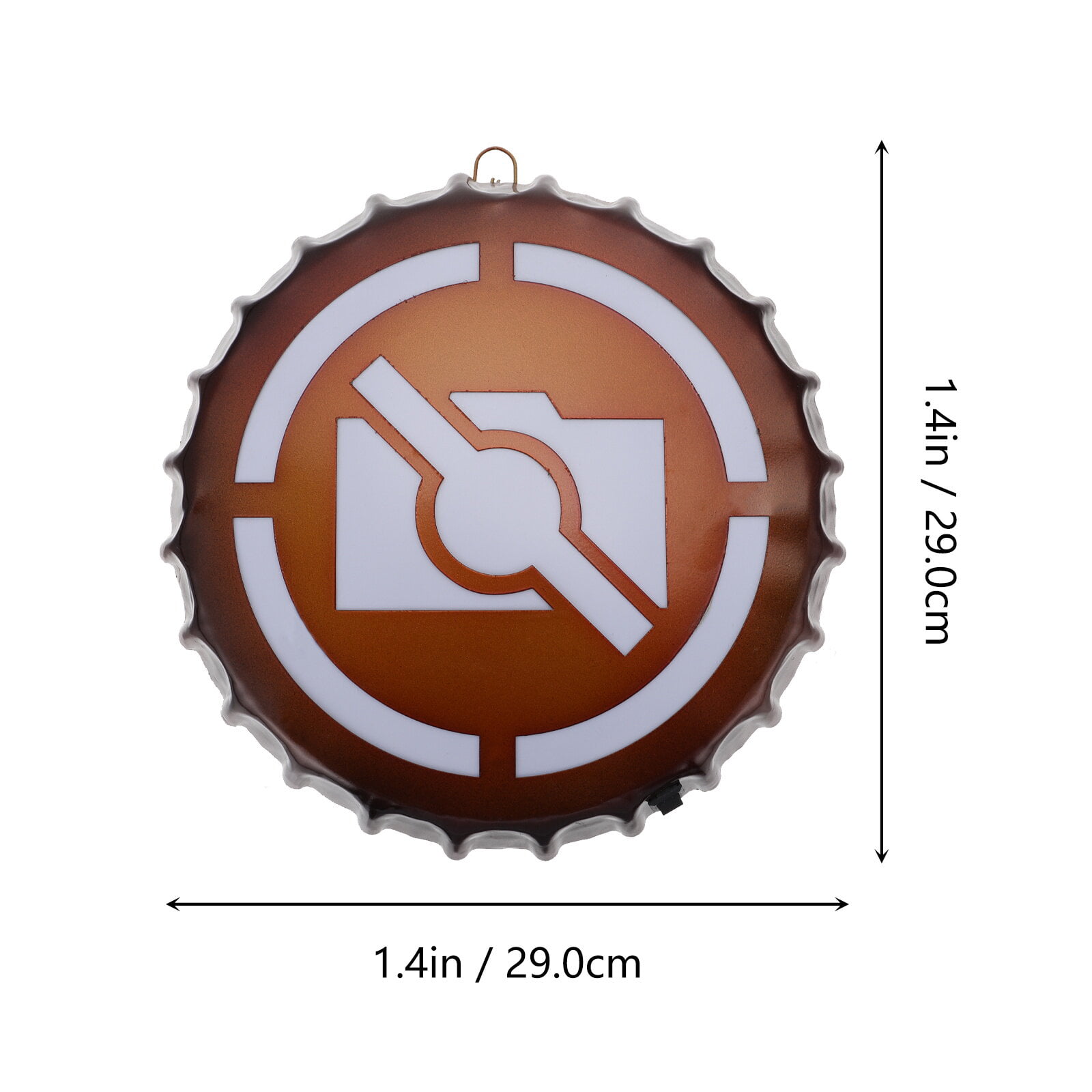 1 Pc American Retro LED Light Sign Beer Lid Shape Light Sign Light Indicator