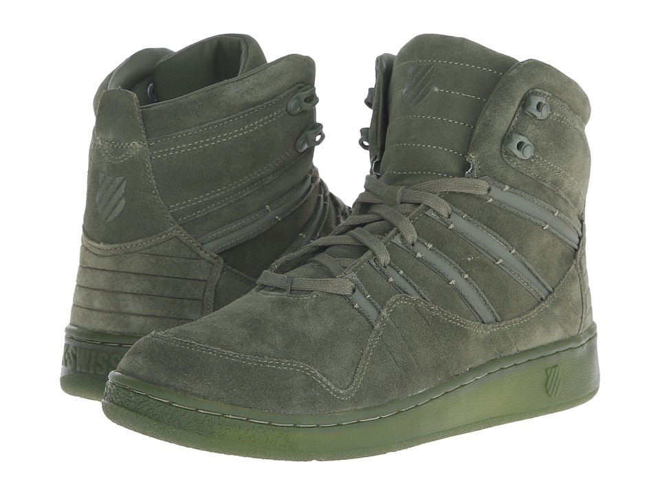 K-swiss - Volley Mid Suede Reflective (cypress/cypress Suede) Men's Tennis Shoes