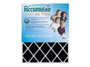 16x36x0.5 (15.5 X 35.5 X 0.5) Accumulair Carbon Odor Block 1/2-Inch Filter