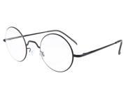 Eyekepper Spring Hinges Round Reading Glasses Black +0.5