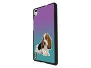 Huawei Ascend P6 Coque Fashion Trend Case Coque Protection Cover Plastique Et MÃ©tal - Black 1507 - Trendy Dog Hound Pets Collage Animals Kwaai