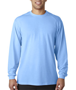 4804 Adult B-Tech Long-Sleeve Tee - Columbia Blue, 3XL