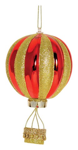 Children's Miracle Network Ball Glass Ball Ornaments Red/Gold 1 Glass (Case of 5)