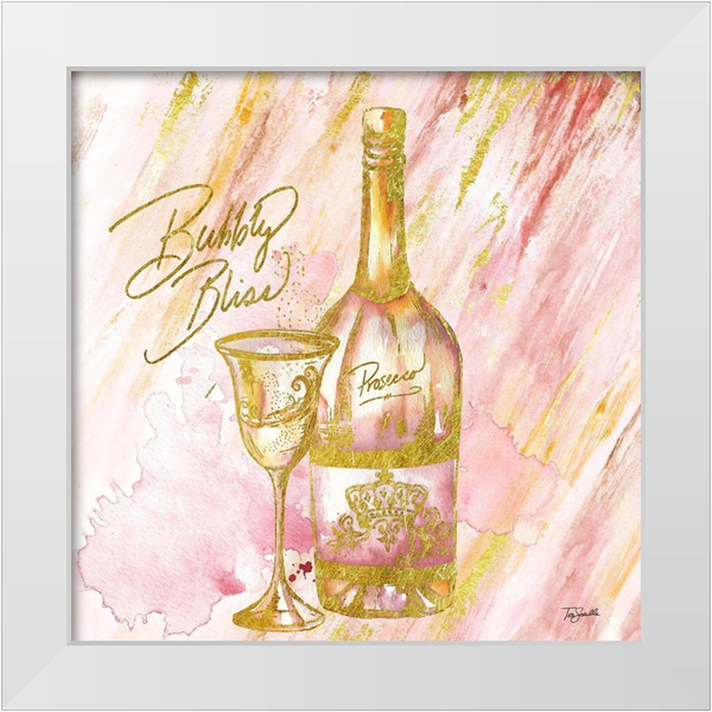 Tre Sorelle Studios 15x15 White Modern Wood Framed Museum Art Print Titled - Rose All Day VI (Bubbly Bliss)