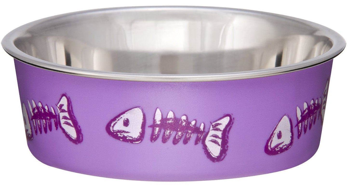 Bella 7751 Designer Fish Lilac Cat Dish  X-small  Each