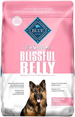 Blue Buffalo True Solutions Blissful Belly Natural Digestive Care Adult Dry Dog Food  Chicken  11-lb Dry Dog Food 11 Pound (Pack of 1)