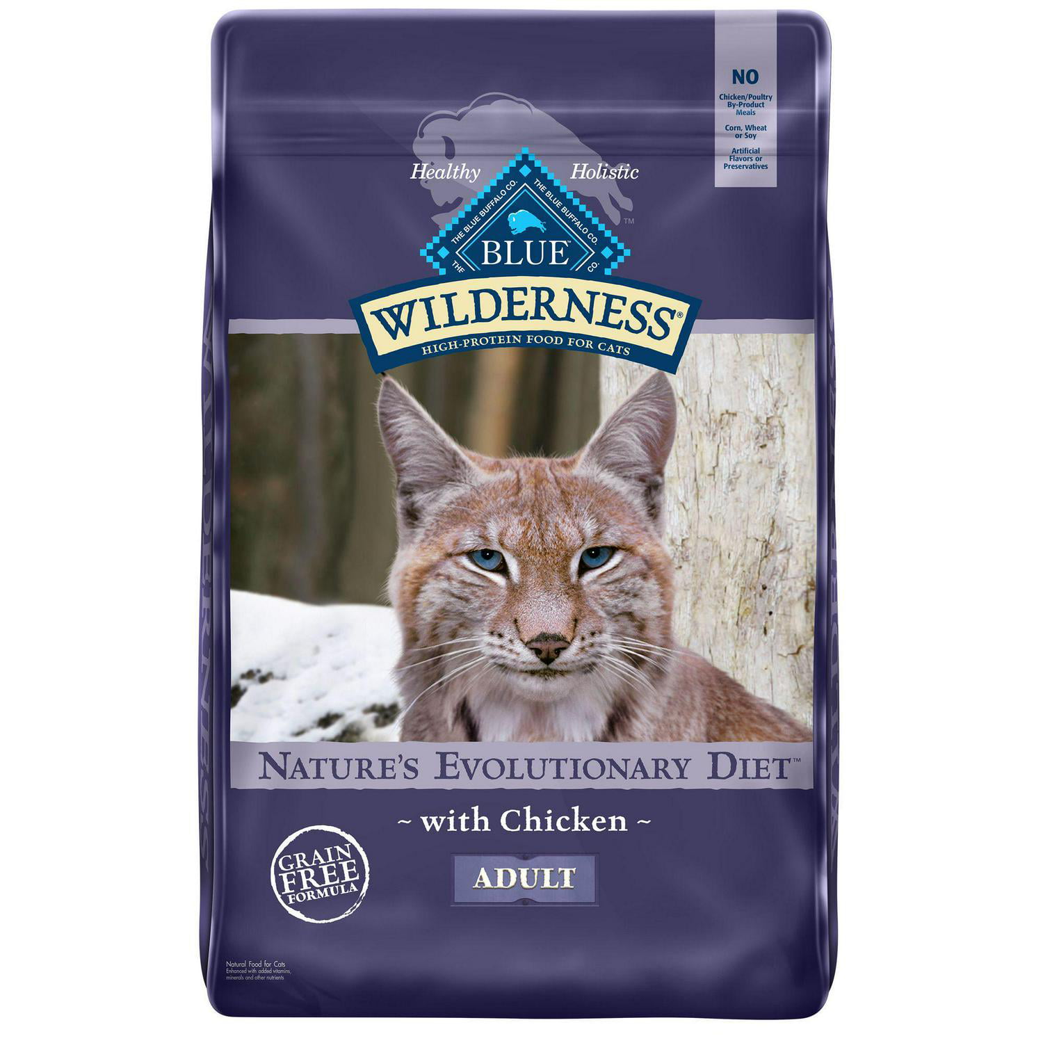 Blue Buffalo Wilderness High Protein  Natural Adult Dry Cat Food  Chicken 12 Lb.