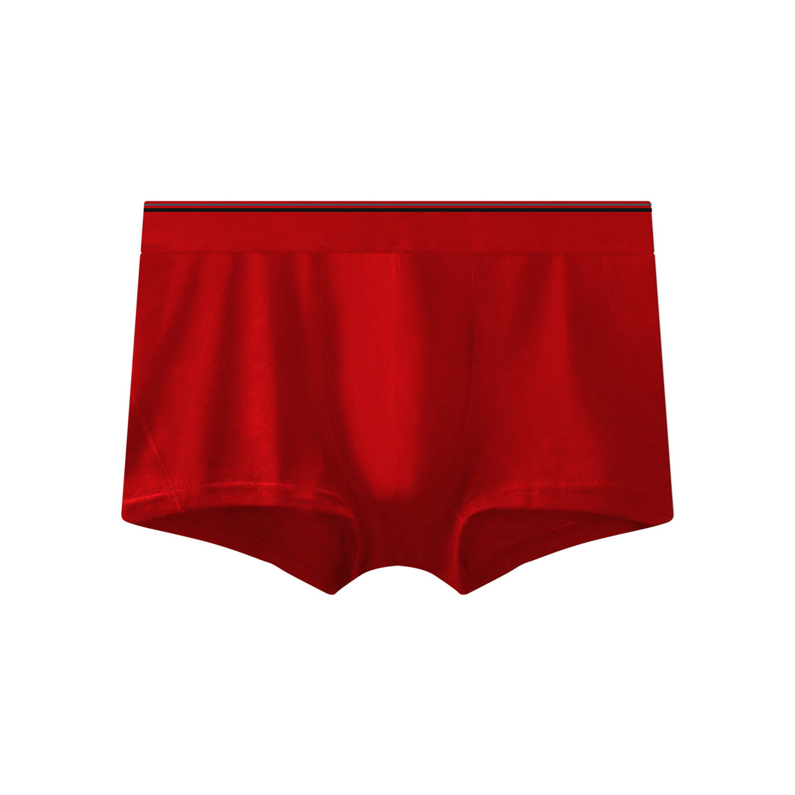 GWAABD Men Boxer Brief Stripes Boxer Waist Underwear Elastic Large Size Comfortable Men S Men S Underwear
