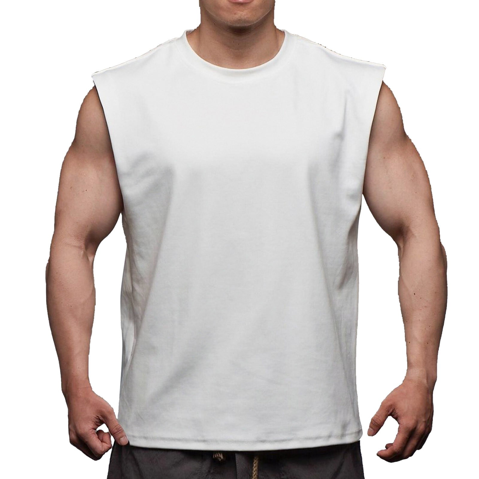 Akiihool Men T Shirts Men S Letter Graphic Print Short Sleeve T Shirt Summer Tee Top (White L)