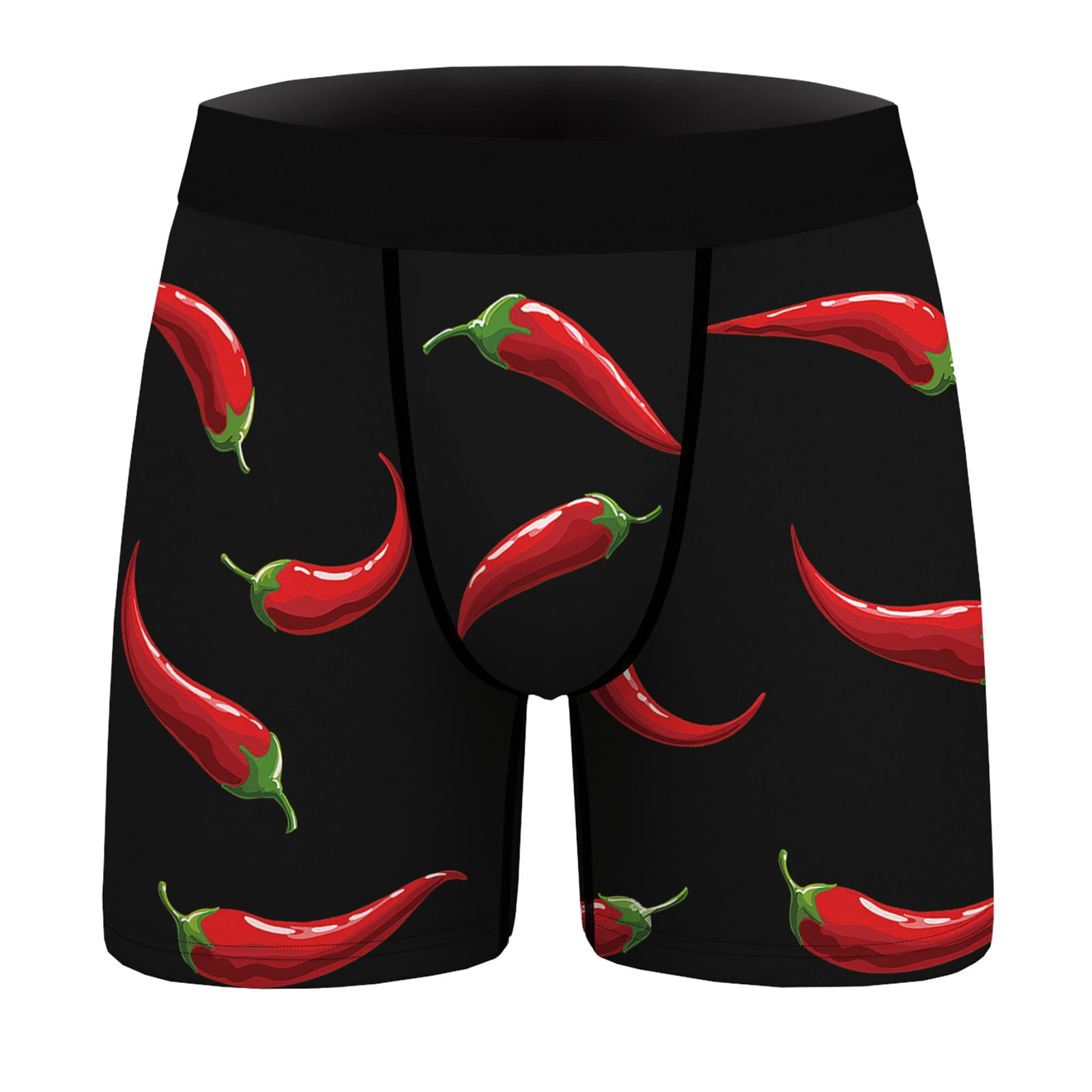 CLZOUD Men S Boxer Briefs Underwear Black Mens Flat Slim Long Breathable Print Underwear Pants Sports Fashionable Casual Sports Boxers with Close Fitt