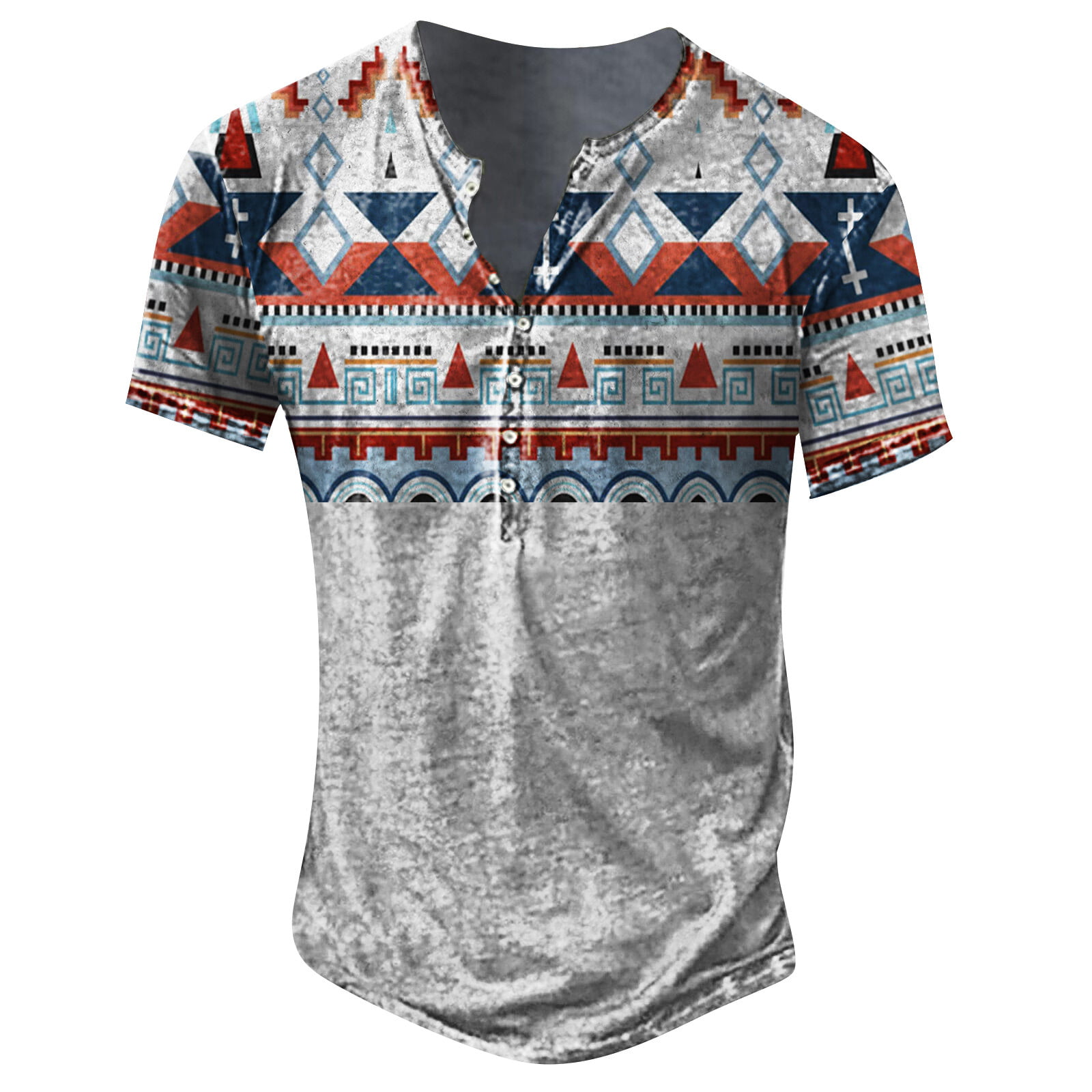 SHUDAGENG Mens Short Sleeve Graphic and Embroidered Fashion T-Shirts Spring and Summer Short Sleeve Printed White L