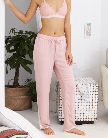 Aerie Satin Track Pant