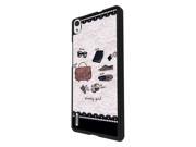 Huawei Ascend P6 Coque Fashion Trend Case Coque Protection Cover Plastique Et MÃ©tal - Black 1253 - Trendy Fashion Bloggers Favourite Handbag Sungla
