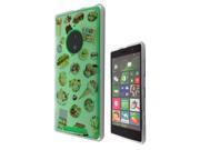 Nokia Lumia 830 Gel Silicone Case All Edges Protection Cover C0275 - Collage Food Ice Cream Cupcake Doughnut Mcaroon Waffle Peanut Butter