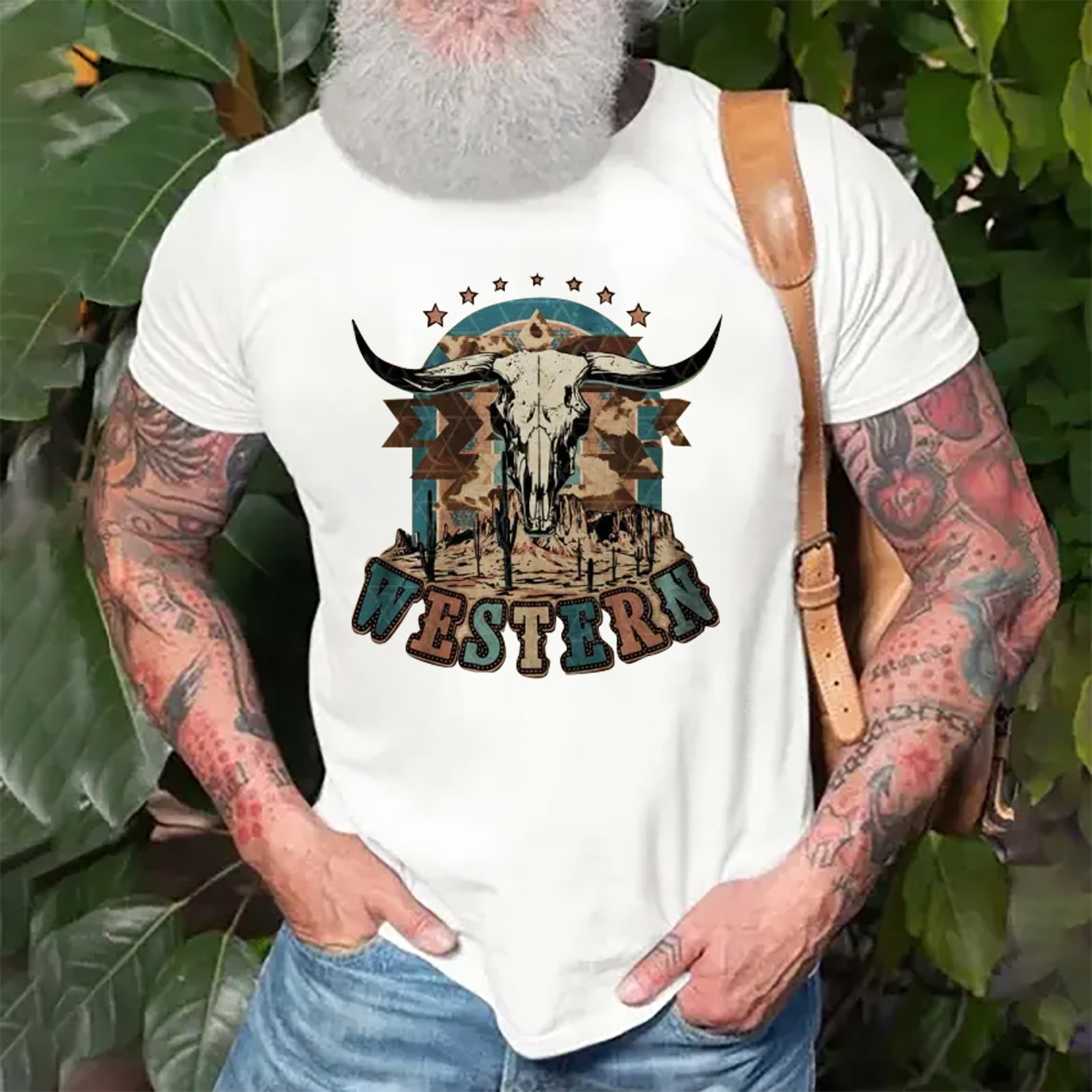 TKing Fashion Mens Shirts T-shirt Graphic Text 3D Printing Street Casual Short Sleeve Down Printed Clothing Basic Shirts for Men(White L)