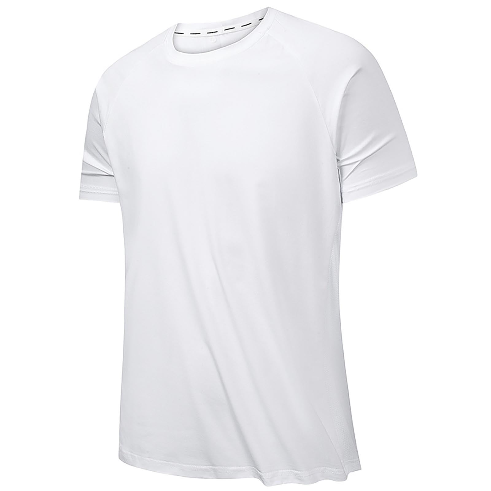 Sngxgn Tshirts Shirts for Men Graphic Men S Legend Wash 100% Cotton Short-Sleeve Classic T-Shirt White L