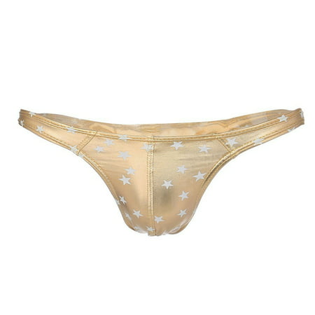 GWAABD Men Briefs Underwear Men S -stamping Star-shaped Pant -up Low-rise Pants Thong Soft Comfortable Underwear Underpant
