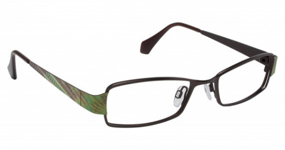 Fysh UK FYSH 3443 Metal Eyeglasses, (225) BROWN GREEN