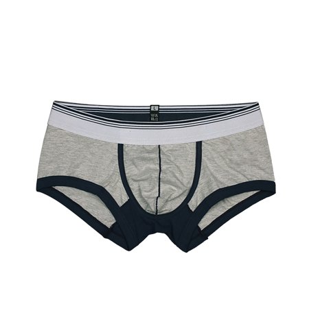 CLZOUD Men S Boxers Loose Fit Grey Fashion Underpants Knickers Men S Shorts Underwear Pant Printed Men S Flat Leg Underwear L