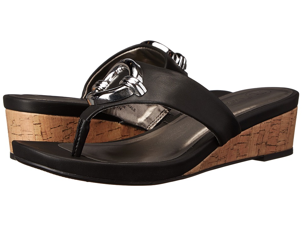 Mootsies Tootsies - Peach (black) Women's Sandals