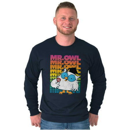 Mr Owl Vintage Retro Tootsie Pops Long Sleeve TShirt Men Women Brisco Brands S