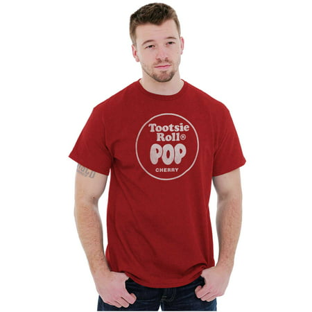 Cherry-Flavored Tootsie Roll Pop Unisex Plus Size Graphic Tee Brisco Brands 3X