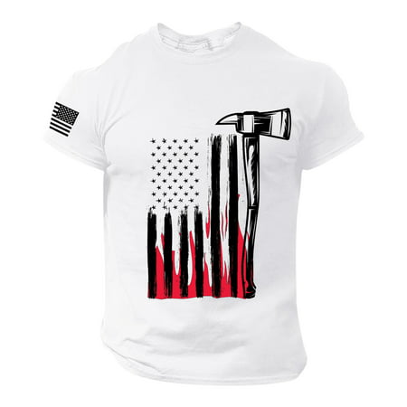 Kpoplk Men Shirts Short Sleeve Dress Cotton Linen Shirts Casual Graphic Slim Collar Stylish Shirts Vintage Summer T-Shirts for Men(L White)