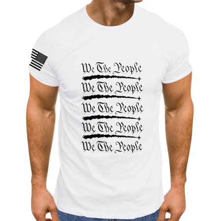 Akiihool Shirts for Men Graphic Tees Mens T Shirt - Short Sleeve Crew Neck Soft Fitted Tees (White L)