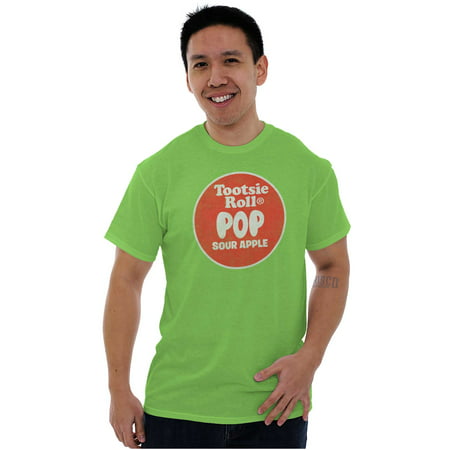 Retro Tootsie Pop Flavors Sour Apple Men S Graphic T Shirt Tees Brisco Brands M