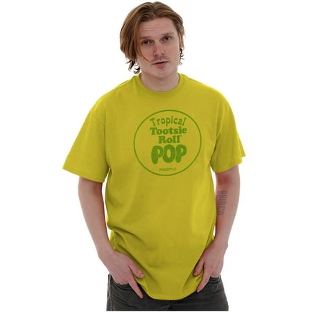 Pineapple Tootsie Roll Pop Flavor Unisex Plus Size Graphic Tee Brisco Brands 3X