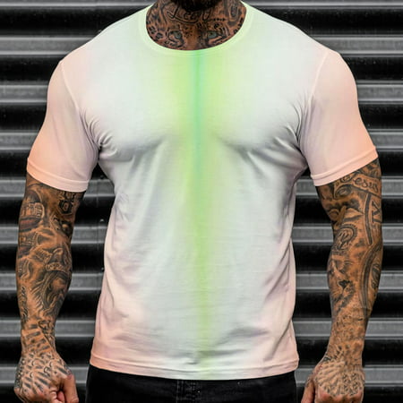 Kpoplk Mens Funny T Shirts T Shirts Men Short Sleeve Graphic Casual Trendy Tees Streetwear Lightweight Basic Tops Teens Undershirt(White L)