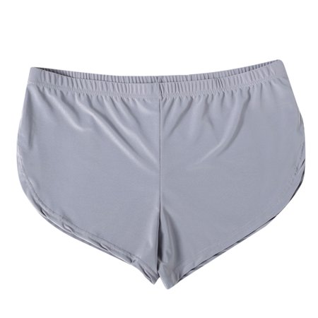 CLZOUD Men Boxer Briefs Grey Cotton Men S Boxer Shorts  Acne Pants  Comfortable Low Waist Slim Men Underpants L