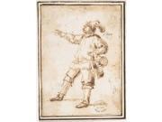 Study of an Actor Poster Print by Attributed to Francesco Allegrini (Italian  Cantiano 1615/20 “after 1679 Gubbio