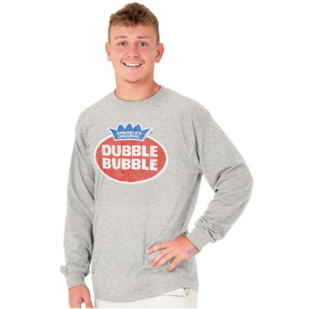 Vintage Dubble Bubble Gum Double Logo Long Sleeve TShirt Men Women Brisco Brands S