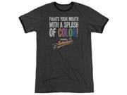 Dubble Bubble Paints Your Mouth Mens Adult Heather Ringer Shirt