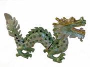 Bejeweled Green Dragon Statue