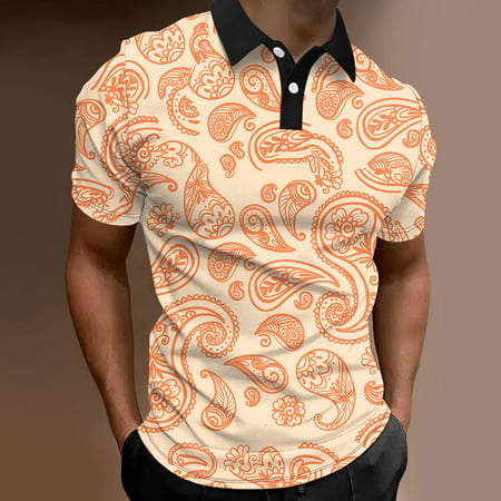 Vedolay Men Shirts Casual Fashion Mens Casual T-Shirts Graphic Print Short Sleeves Breathable Tee Shirt White L