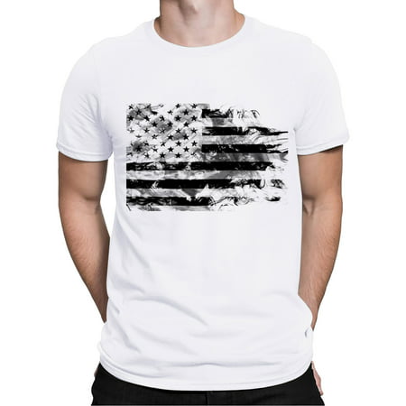 Vedolay America Flag Men S Muscle T Shirts Mens Patriotic T Shirt Short Sleeve 4Th of July Graphic Tshirts Top O Neck T Shirts Men(White X-L)