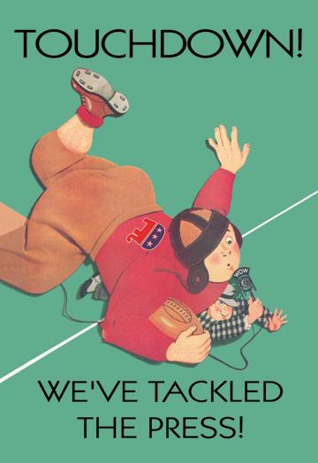 Buyenlarge 20198-3cg12 Touchdown 12 X 18 Giclee on Canvas