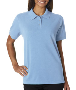 Bodek and Rhodes 19215273 8530 Ultraclub Ladies Classic Piqu Polo Baby Blue - Small