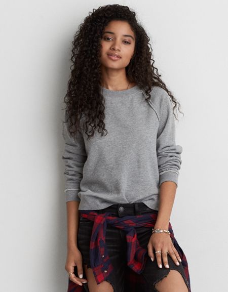 Ae Raglan Crew Sweatshirt