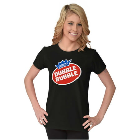 Vintage Dubble Bubble Gum Double Logo Women S T Shirt Ladies Tee Brisco Brands S