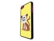 1136 - Cat Animal Drawing Yellow Design for Apple iPod Touch 6 Hard Plastic Case Back Cover