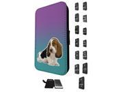 Samsung Galaxy S5 I9600 Flip Case Cover Book Style Tpu Case 1507 - Trendy Dog Hound Pets Collage Animals Kwaai