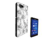 Sony Xperia Z3 Compact Gel Silicone Case All Edges Protection Cover 1229 - Novelty Marble Texture