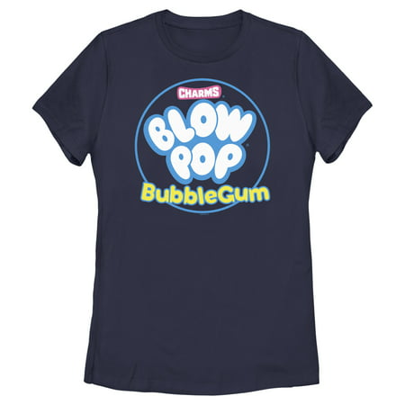 Juniors' Charms Blow Pop Bubble Gum Graphic Tee, Girl's, Size: Small, Blue